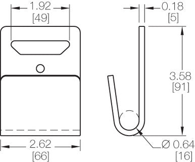 Kinedyne 2" Flat Hook