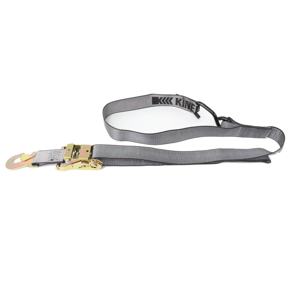 Kinedyne Pair of 2" by 6' S Hook and Snap Hook Ratchet Straps by Kinedyne, heavy-duty tie-down pair for transport