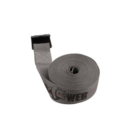 Kinedyne 3" by 30' Rhino MAX Flat Hook Winch Strap by Kinedyne for industrial cargo securement, polyester webbing and flat hook