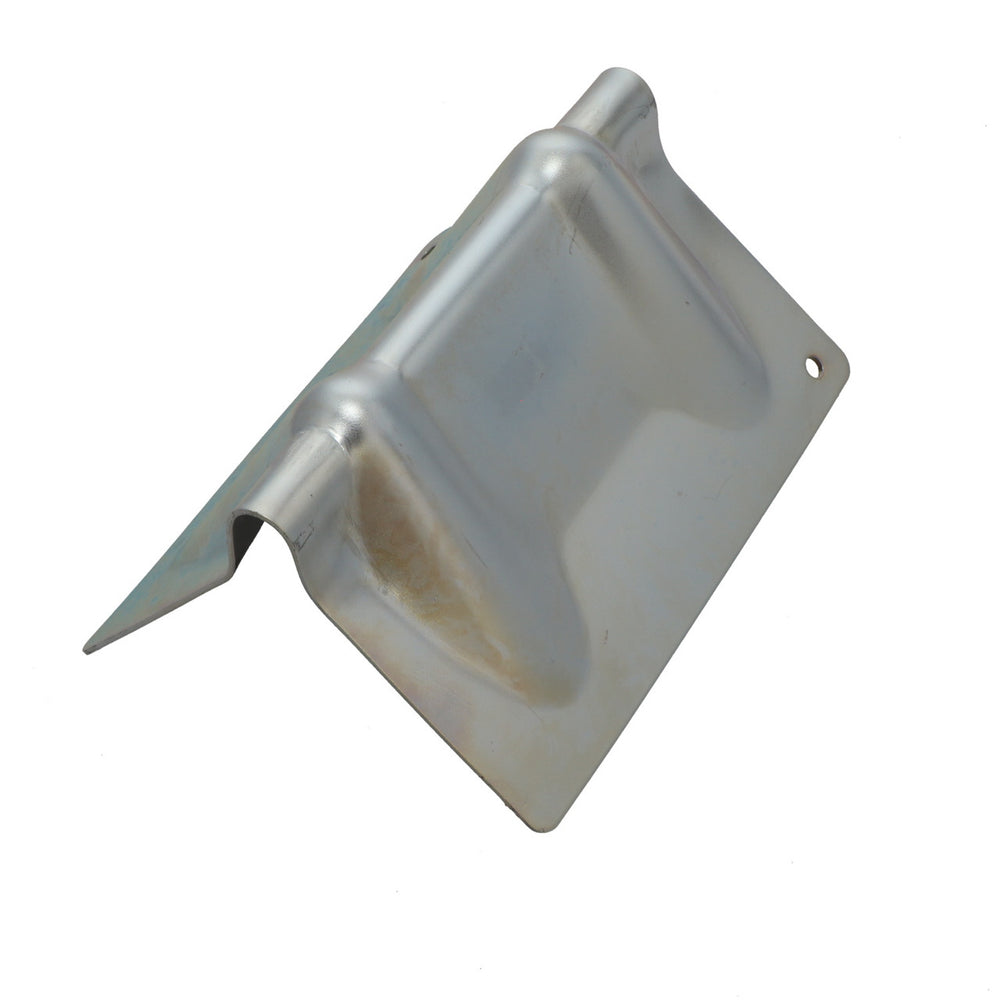 Kinedyne Steel Corner Protector for Straps, Cables, and Chain showing zinc-plated steel construction and grooved profile for straps