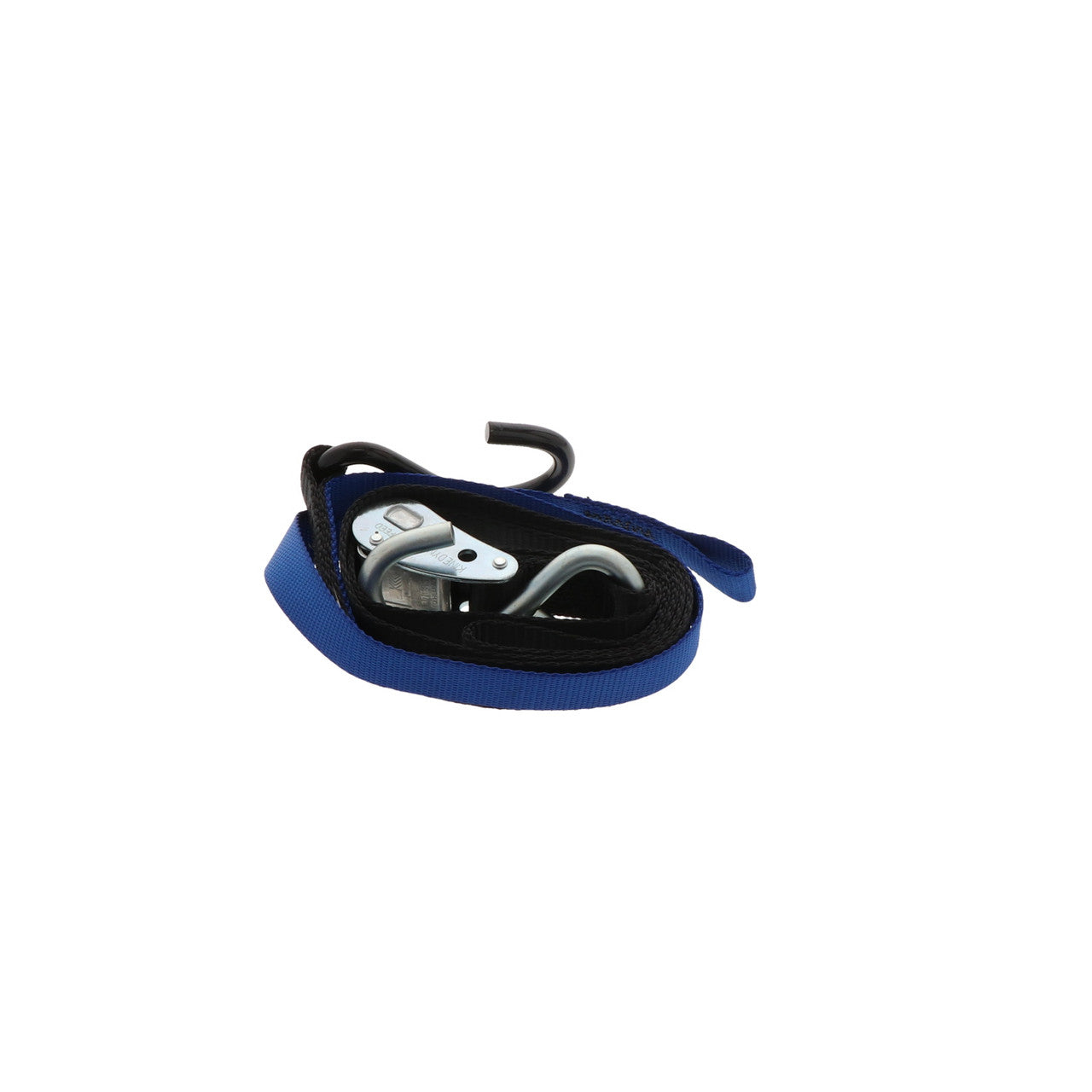 Kinedyne Pair of 1 inch by 6 foot S Hook Cam Buckle Straps showing webbing, cam buckle and S hooks