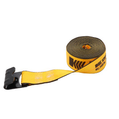 Kinedyne 3" by 30' Flat Hook Winch Strap showing 3-inch polyester webbing and Kinedyne flat hook end fitting