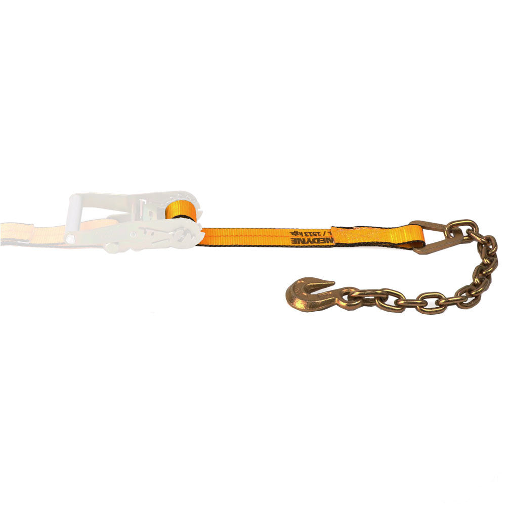 Kinedyne 2" by 28' Chain Anchor Ratchet Strap Replacement Adjustable End from Kinedyne for industrial cargo securement