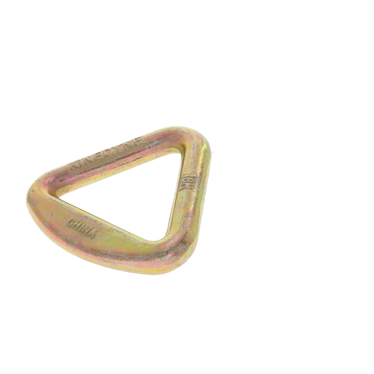 Kinedyne 3" Delta Ring by Kinedyne, heavy-duty zinc-plated heat-treated carbon steel end fitting for 3-inch webbing and ratchet straps