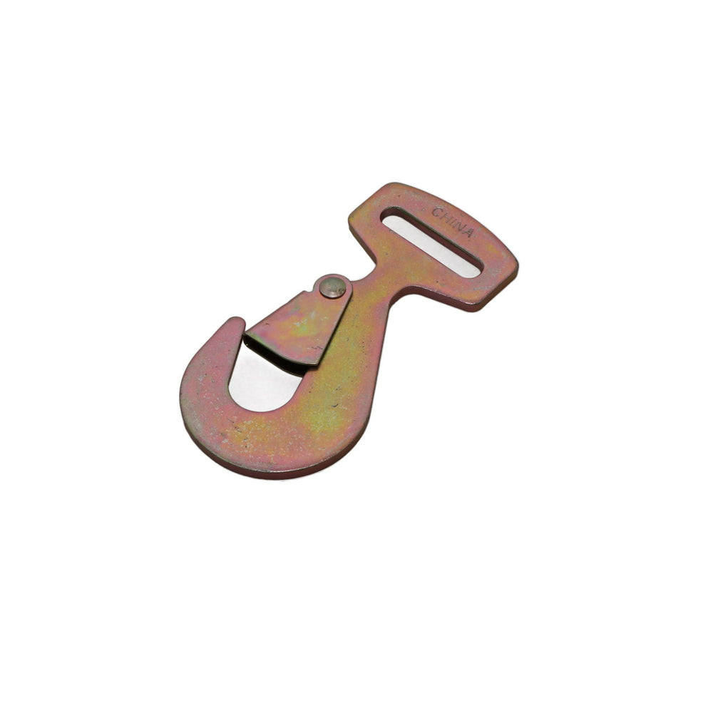 Kinedyne 2" Snap Hook heat-treated carbon steel flat snap hook with zinc plated finish by Kinedyne
