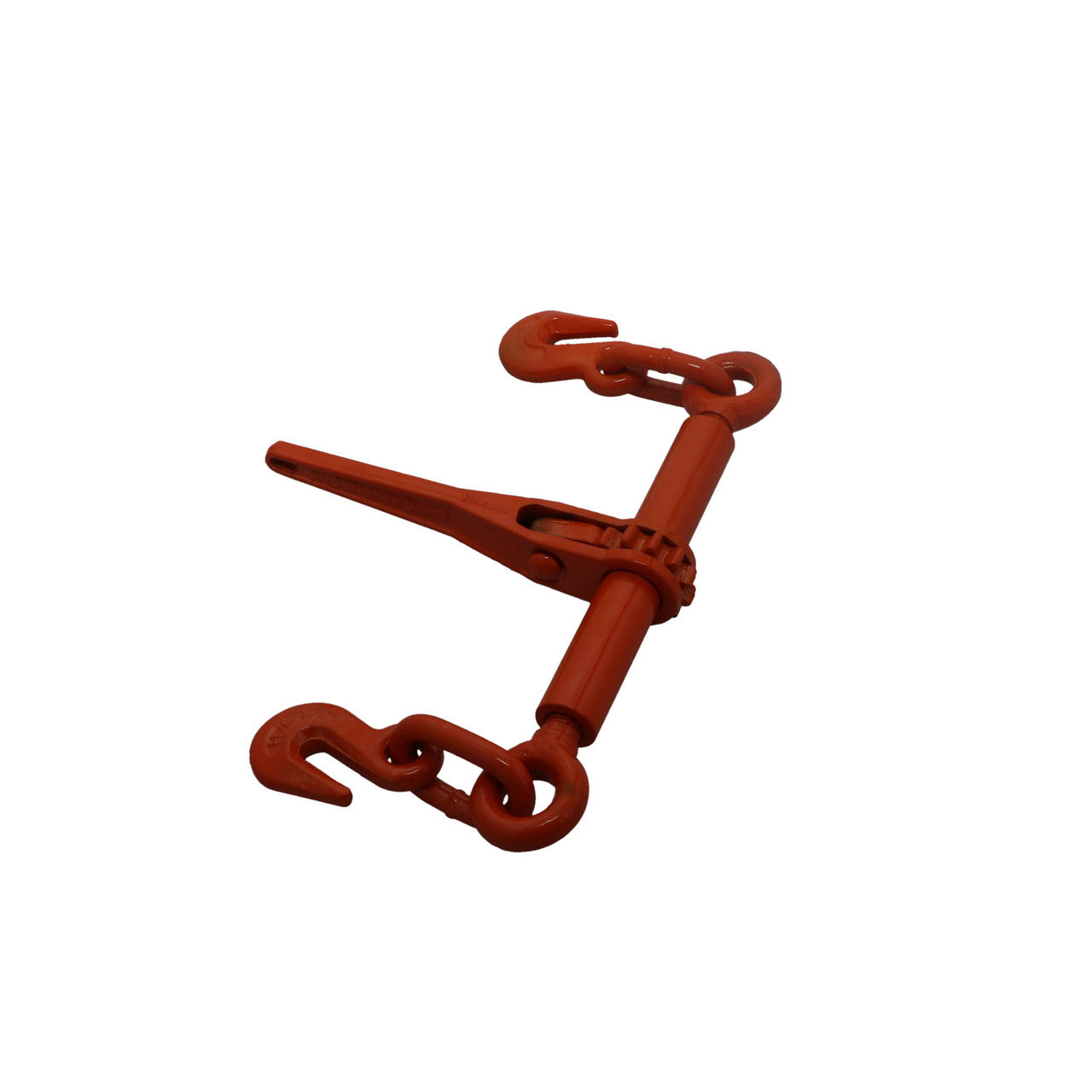 Kinedyne Ratchet Style Chain Binder for 1/4" - 5/16" Chains by Kinedyne, view of ratchet binder with clevis grab hooks