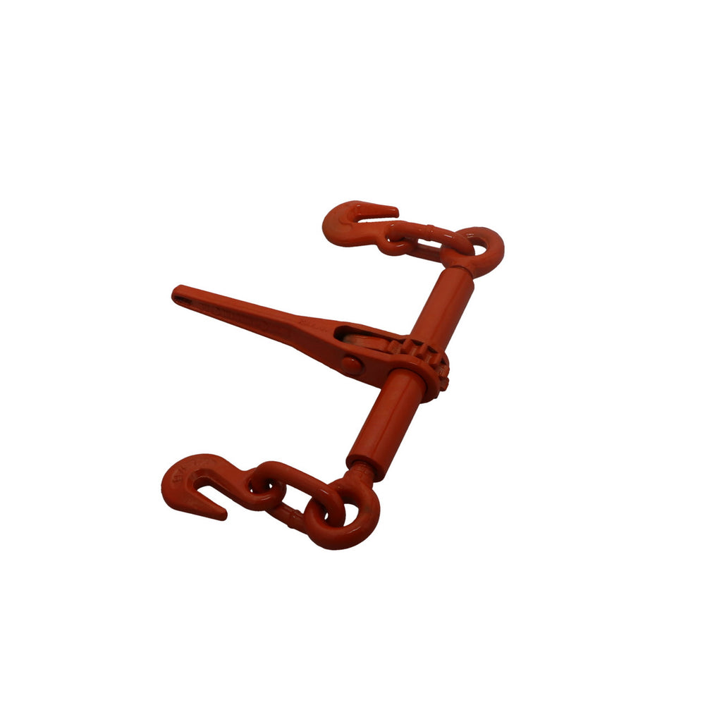 Kinedyne Ratchet Style Chain Binder for 1/4" - 5/16" Chains by Kinedyne, view of ratchet binder with clevis grab hooks