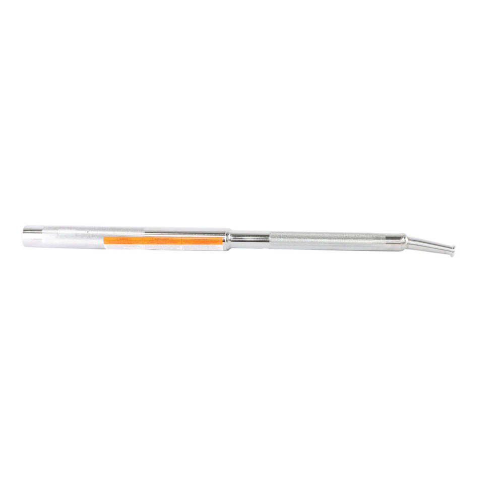 Kinedyne Combination Chrome Winch Bar w/ Wide Mouth showing chrome finish, knurled handle, and modified end for chain binders