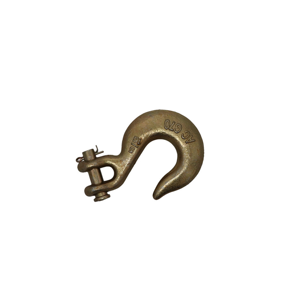 Kinedyne 5/16" Transport Grade 70 Slip Hook by Kinedyne, forged alloy steel slip hook with zinc plated finish for transport tie-downs