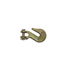 Kinedyne 1/4" Transport Grade 70 Clevis Grab Hook used for industrial chain assemblies and cargo securement