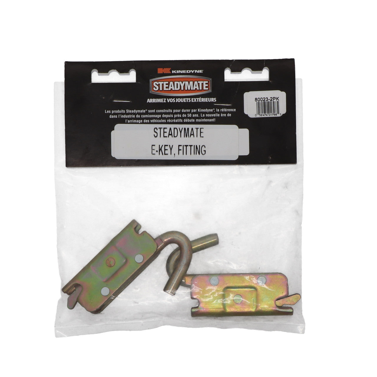 Kinedyne Pair of E-Key Deck Beam Fittings by Kinedyne, heat-treated carbon steel deck beam hanger for trailer and workshop storage