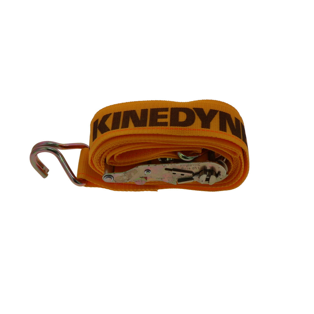 Kinedyne 2 inch by 12 foot Narrow Wire Hook Logistic Ratchet Strap by Kinedyne for industrial load securement