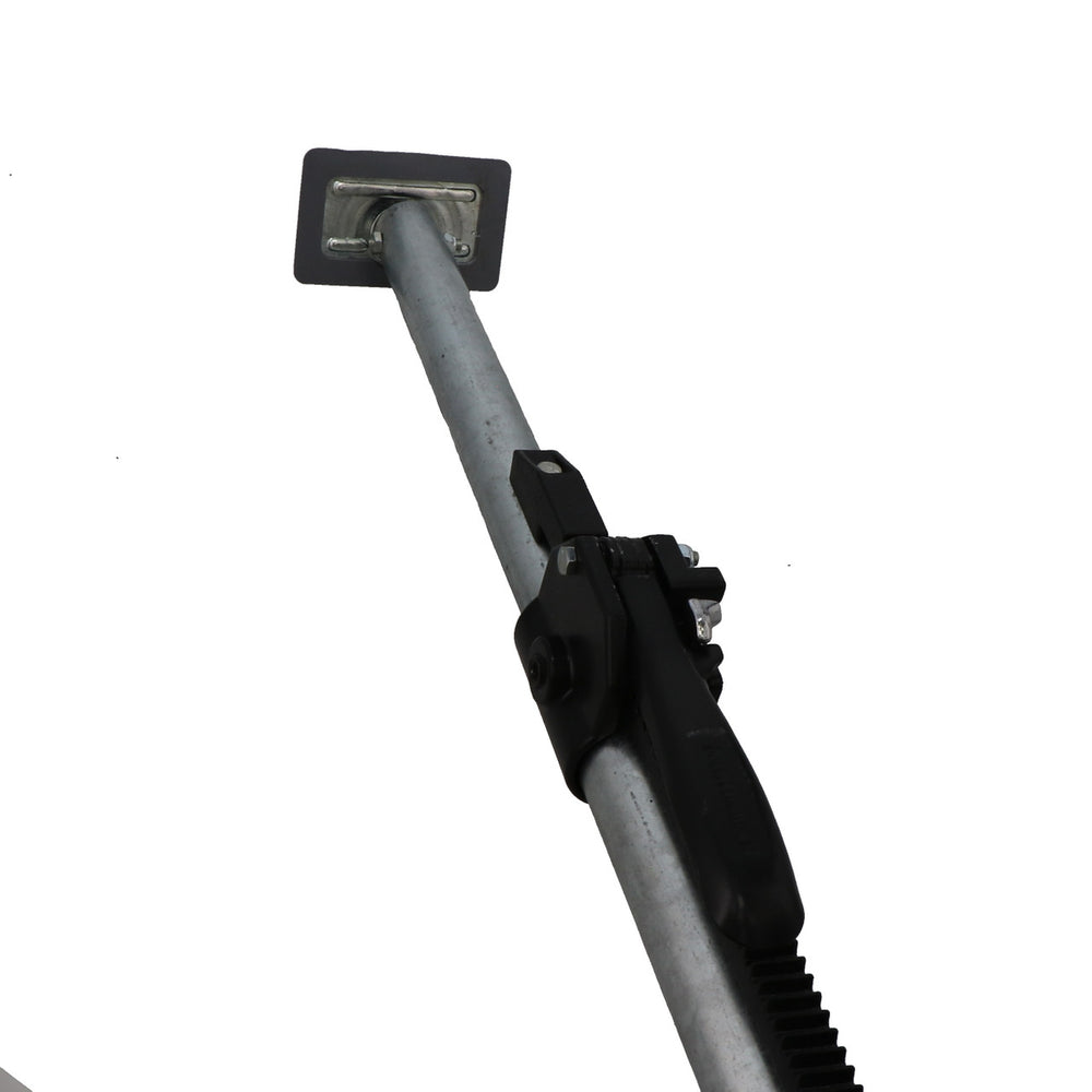 Kinedyne 90" - 105" Steel Saf-T-Lok Bar showing adjustable steel tube and pivoting rubber feet by Kinedyne
