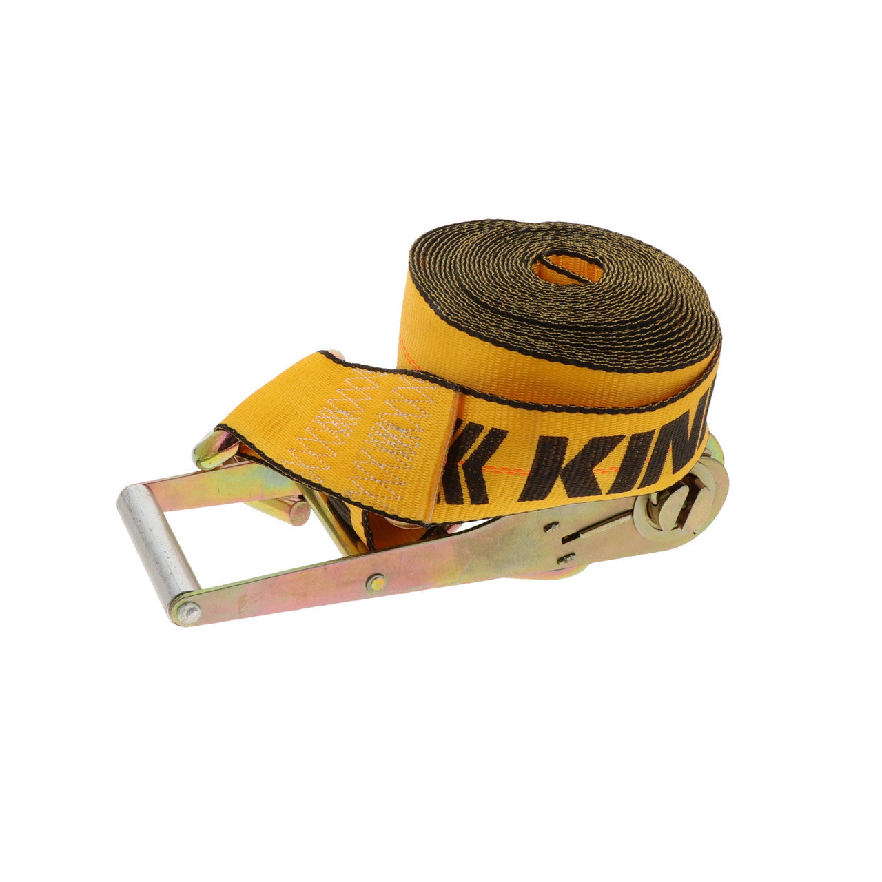 Kinedyne 3" by 30' Wire Hook Ratchet Strap by Kinedyne suitable for heavy-duty cargo securement, polyester webbing and wire hooks