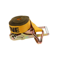 Kinedyne 3" by 30' Wire Hook Ratchet Strap by Kinedyne suitable for heavy-duty cargo securement, polyester webbing and wire hooks