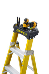 FEATHERLITE FXS6904 4′ EXTRA-HEAVY DUTY FIBERGLASS CROSS STEP LADDER