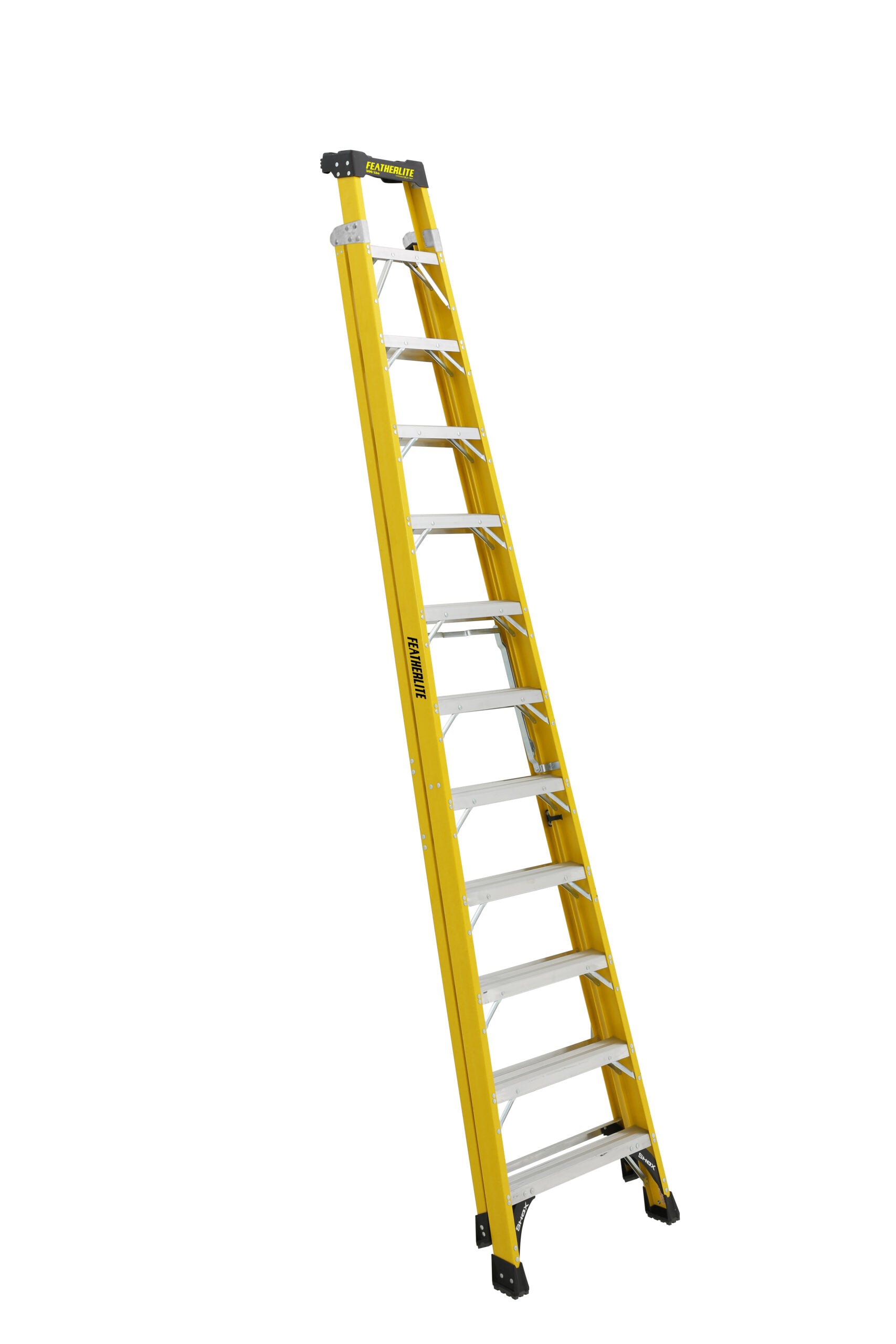 FEATHERLITE FXS6912 12′ EXTRA-HEAVY DUTY FIBERGLASS CROSS STEP LADDER